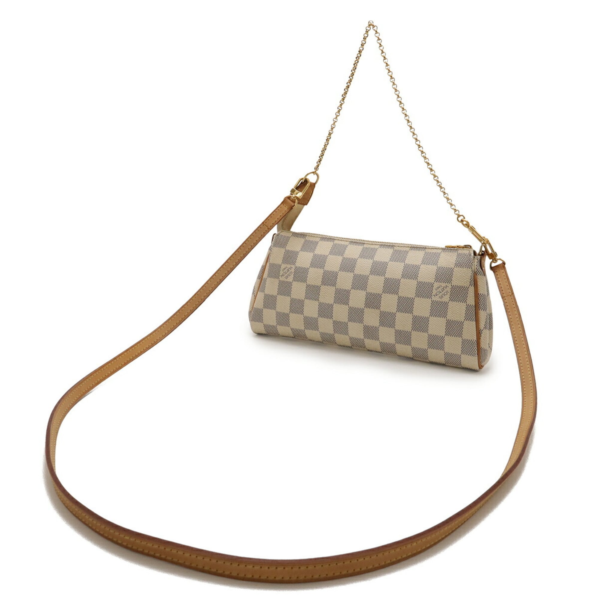 Louis Vuitton Damier Azur Ivory Damier Azur Shoulder Bag (Pre-Owned)