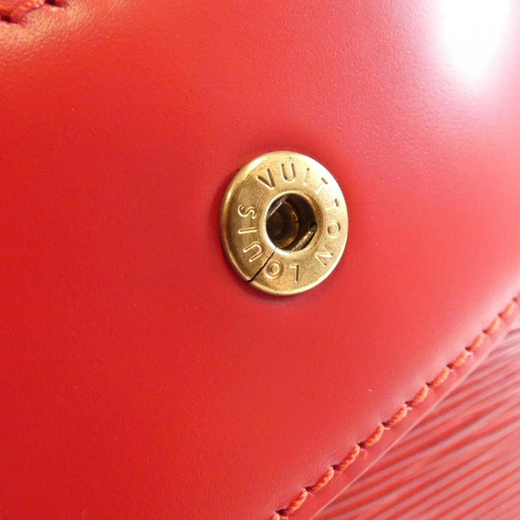 Louis Vuitton Red Color Leather Shoulder Bag (Pre-Owned)