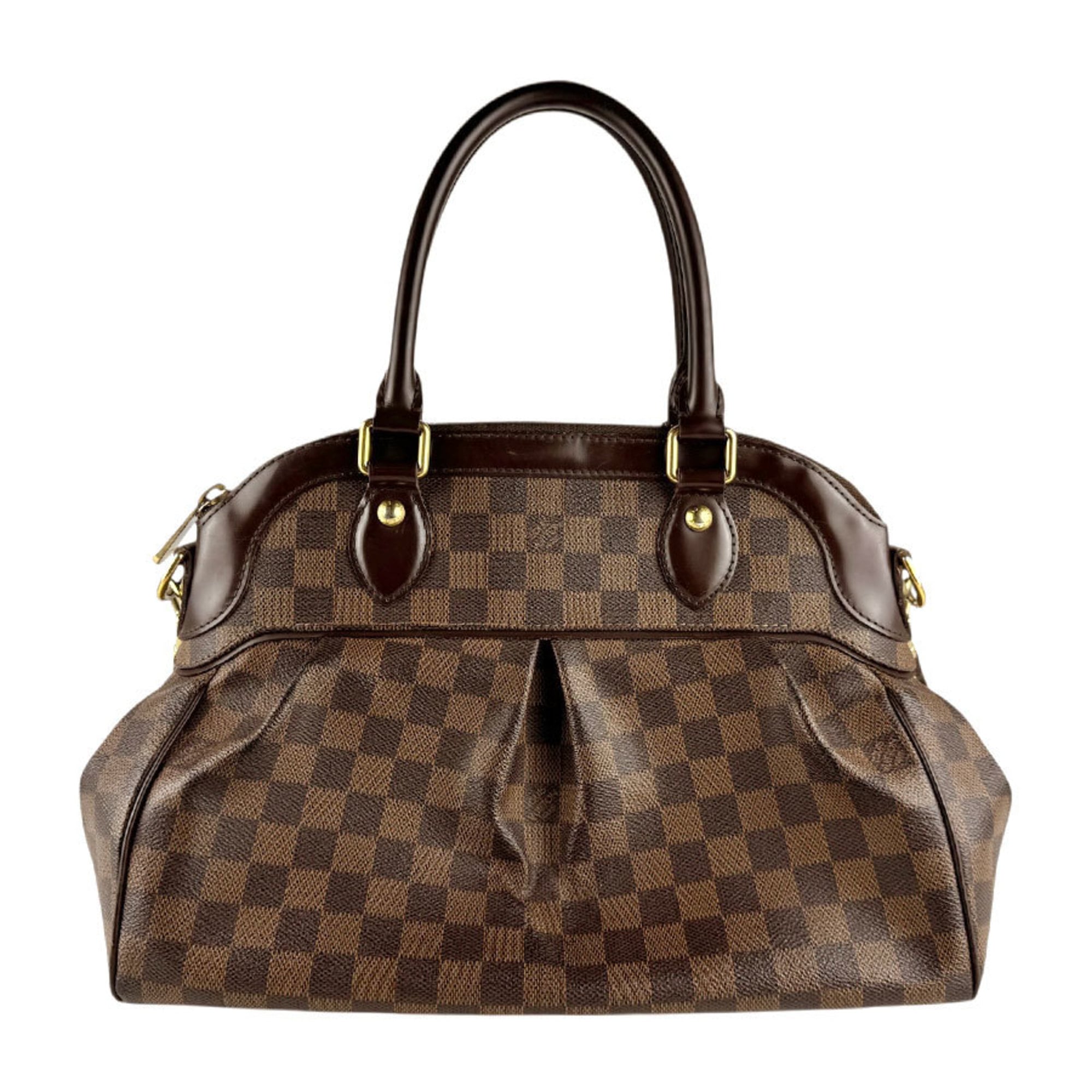 Louis Vuitton Brown Damier Canvas Handbag Shoulder Bag (Pre-Owned)