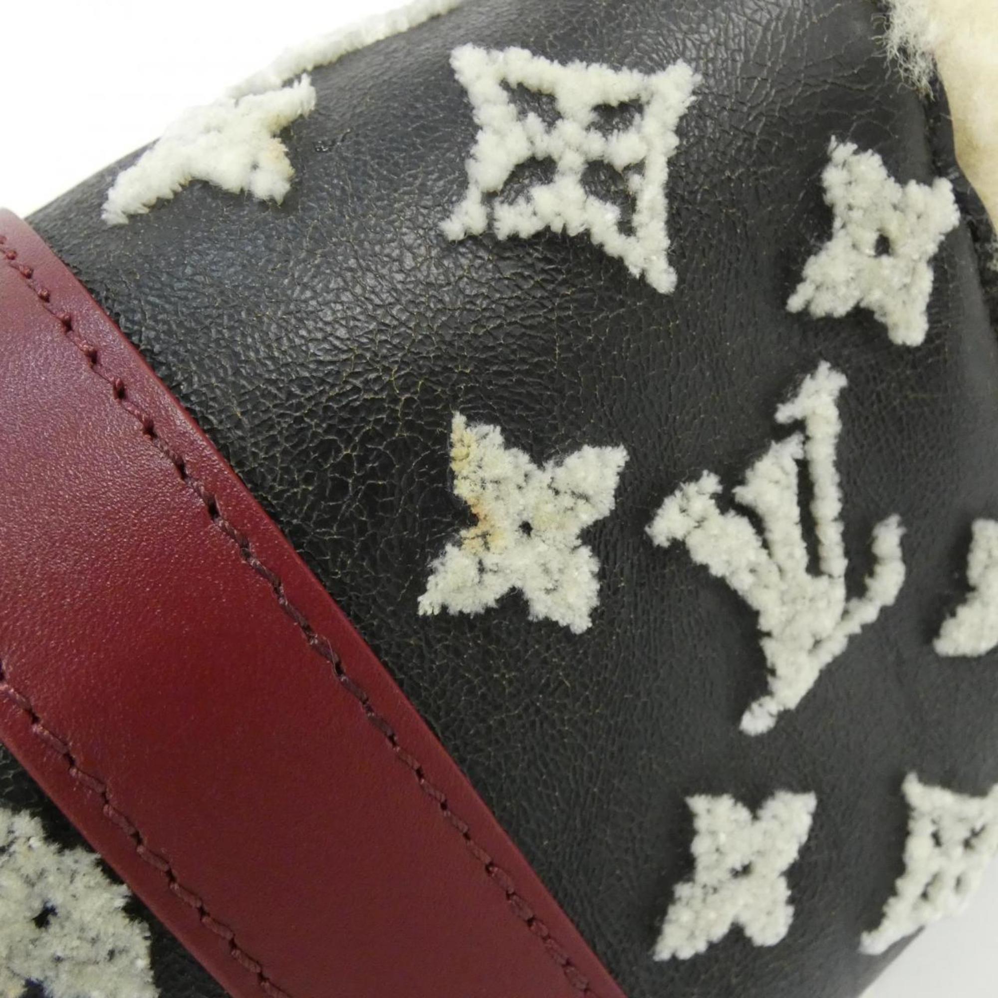Louis Vuitton Black Ivory Rouge Leather Boston Bag (Pre-Owned)