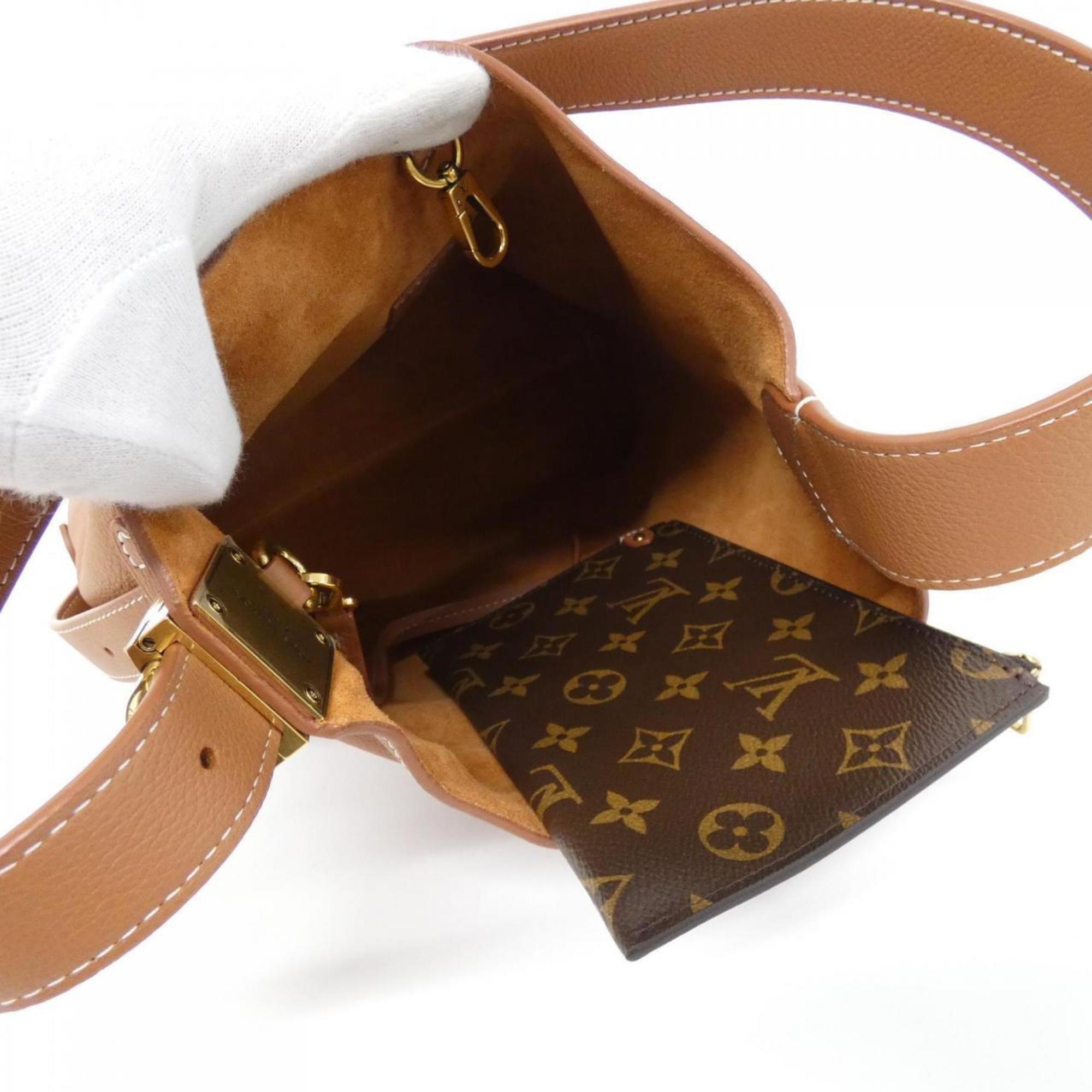 Louis Vuitton Cognac Leather Shoulder Bag (Pre-Owned)