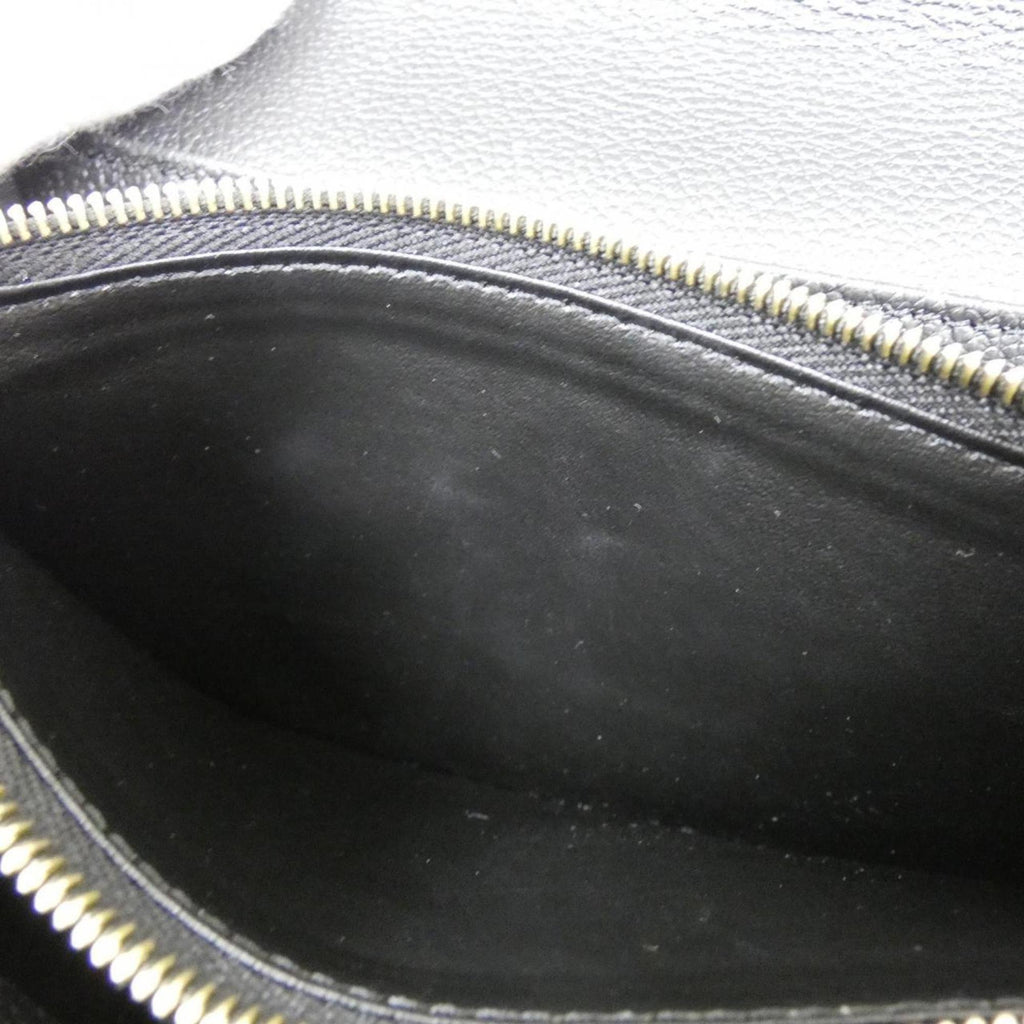 Louis Vuitton Black Leather Long Wallet (Bi-Fold) (Pre-Owned)