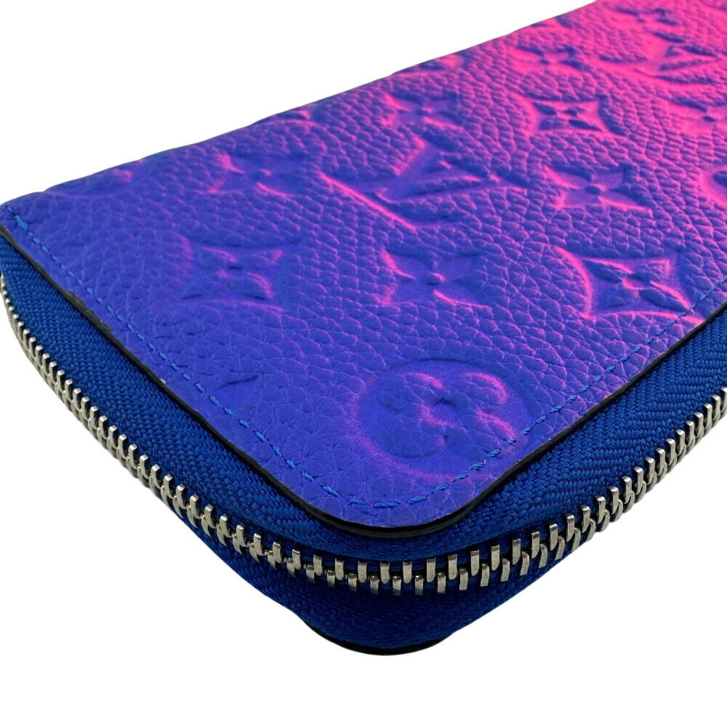 Louis Vuitton Blue Pink Leather Long Wallet (Bi-Fold) (Pre-Owned)