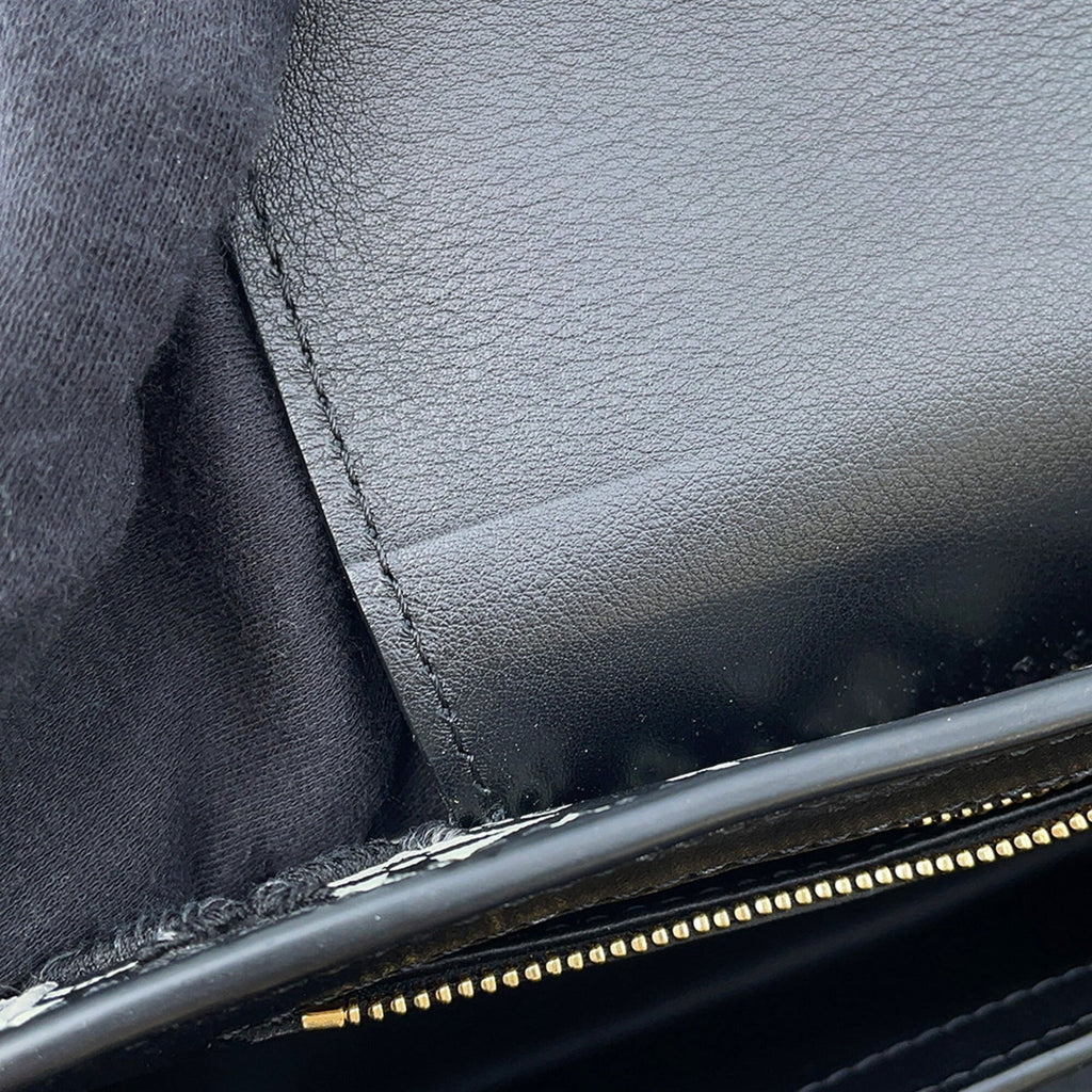 Louis Vuitton Black Noir Leather Handbag (Pre-Owned)