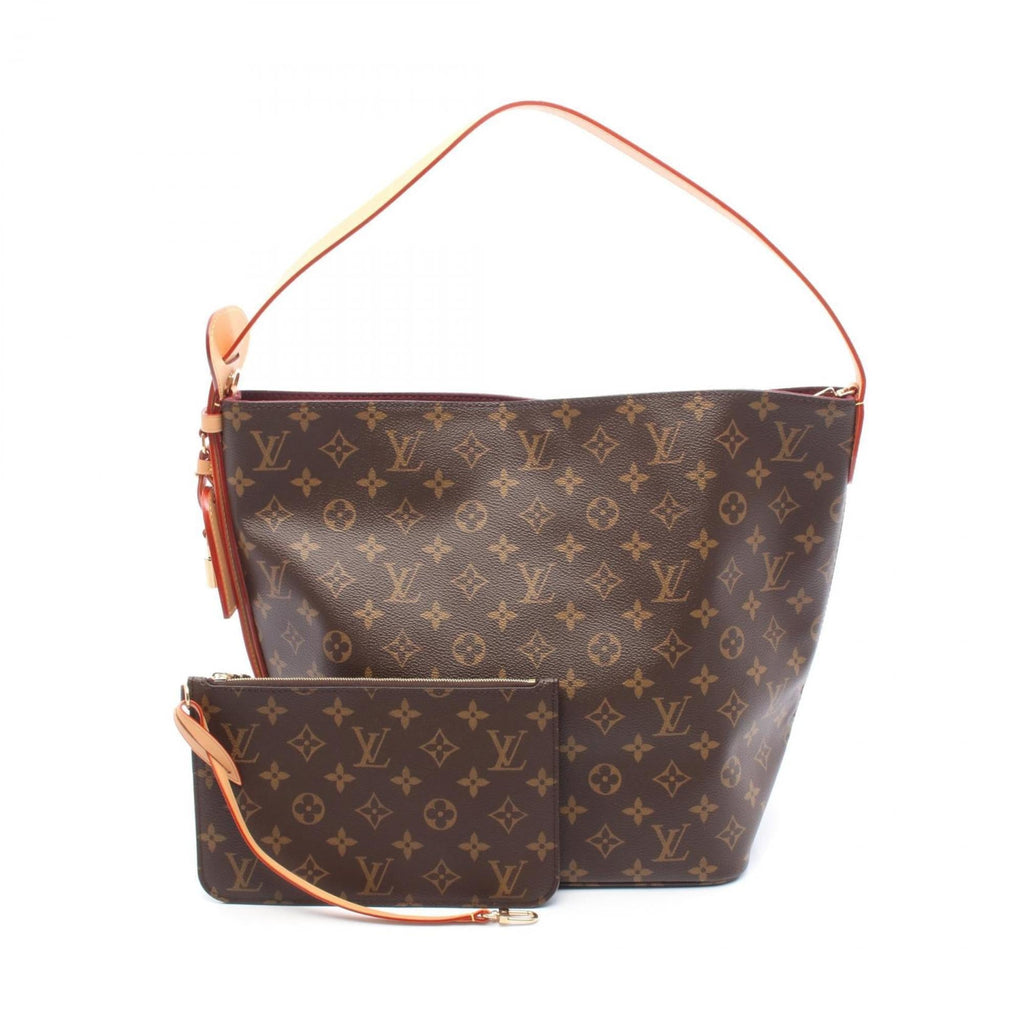 Louis Vuitton Brown Coated Canvas Leather Shoulder Bag (Pre-Owned)