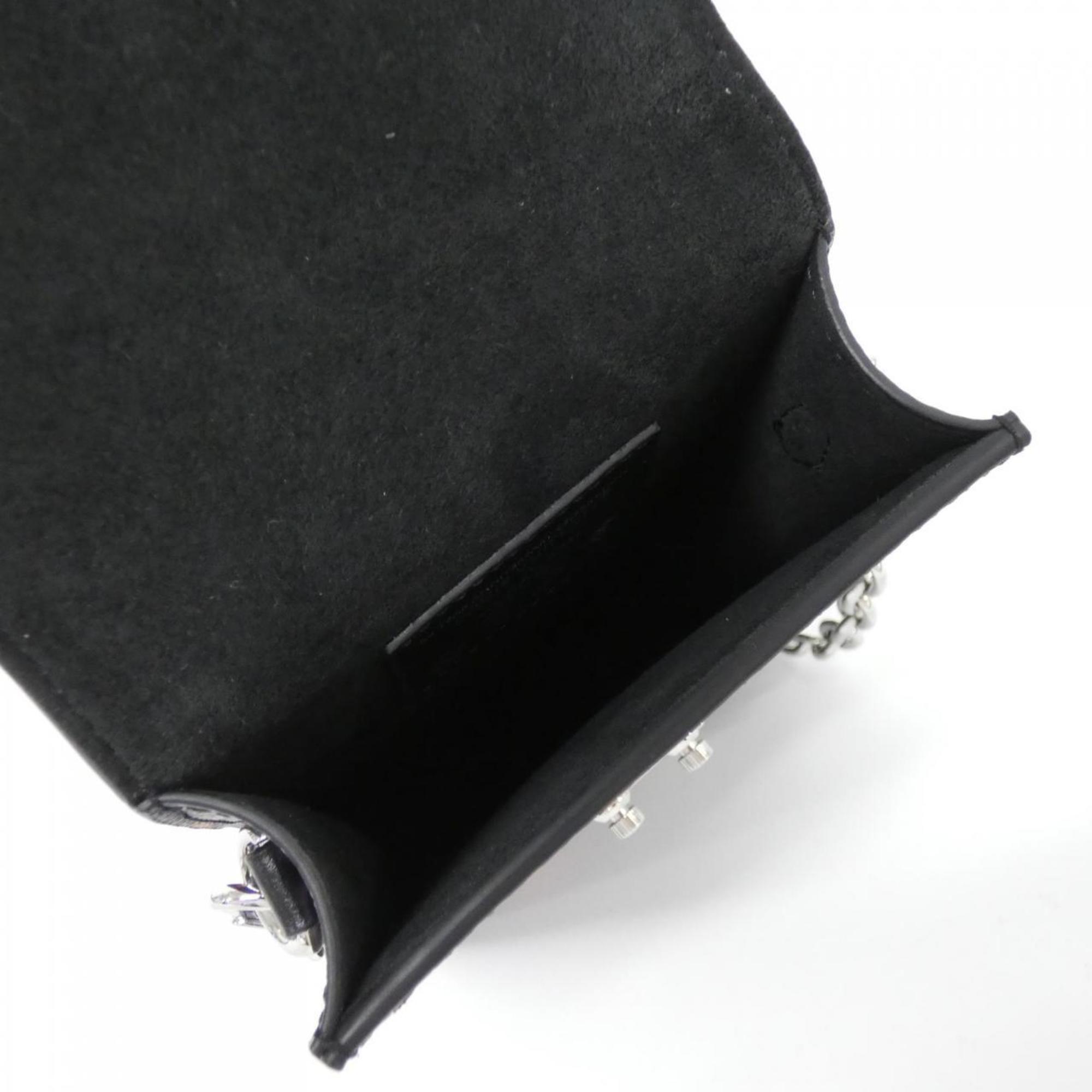 Louis Vuitton Black Coated Canvas Shoulder Bag (Pre-Owned)