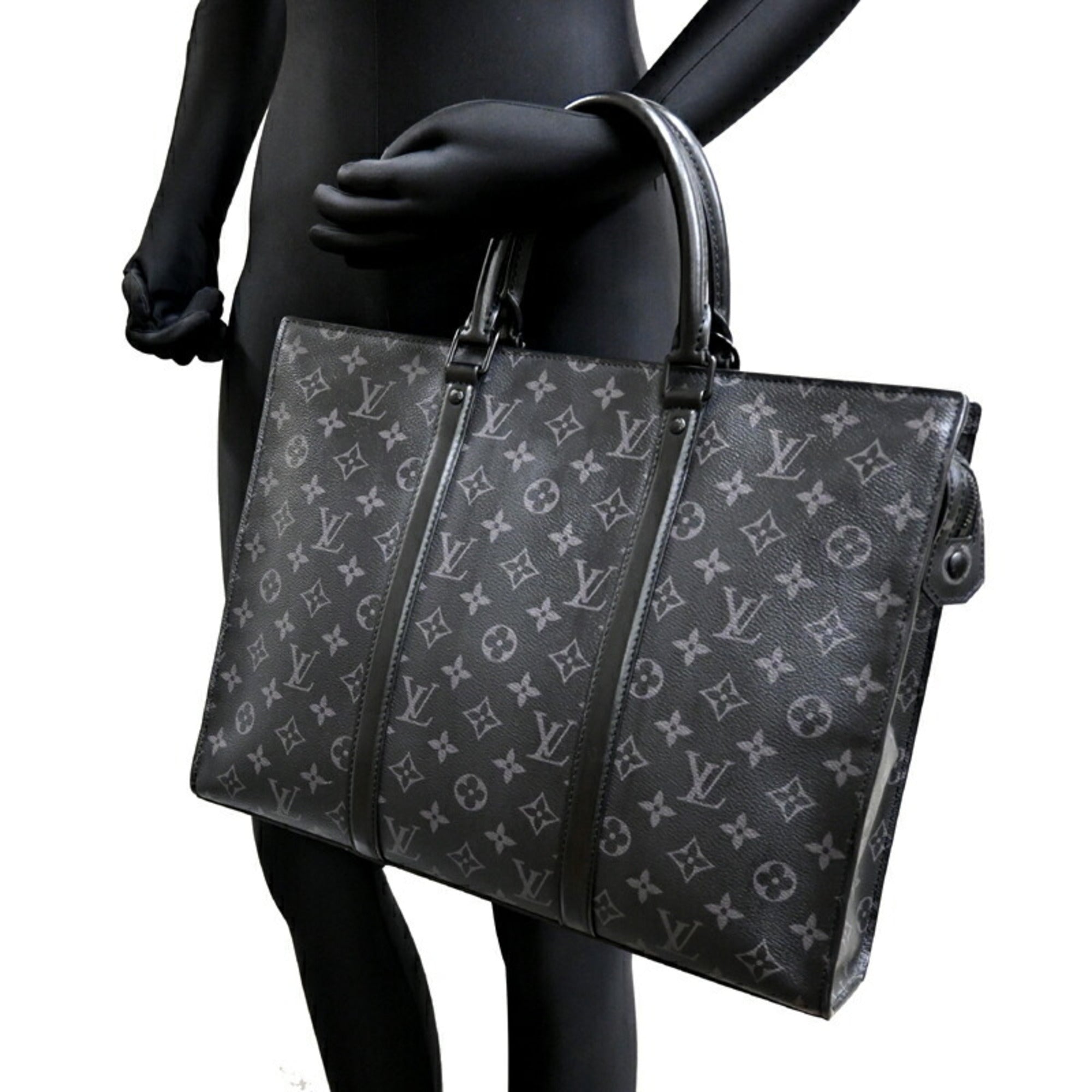 Louis Vuitton Monogram Eclipse Black Monogram Eclipse Monogram Eclipse Briefcase (Pre-Owned)