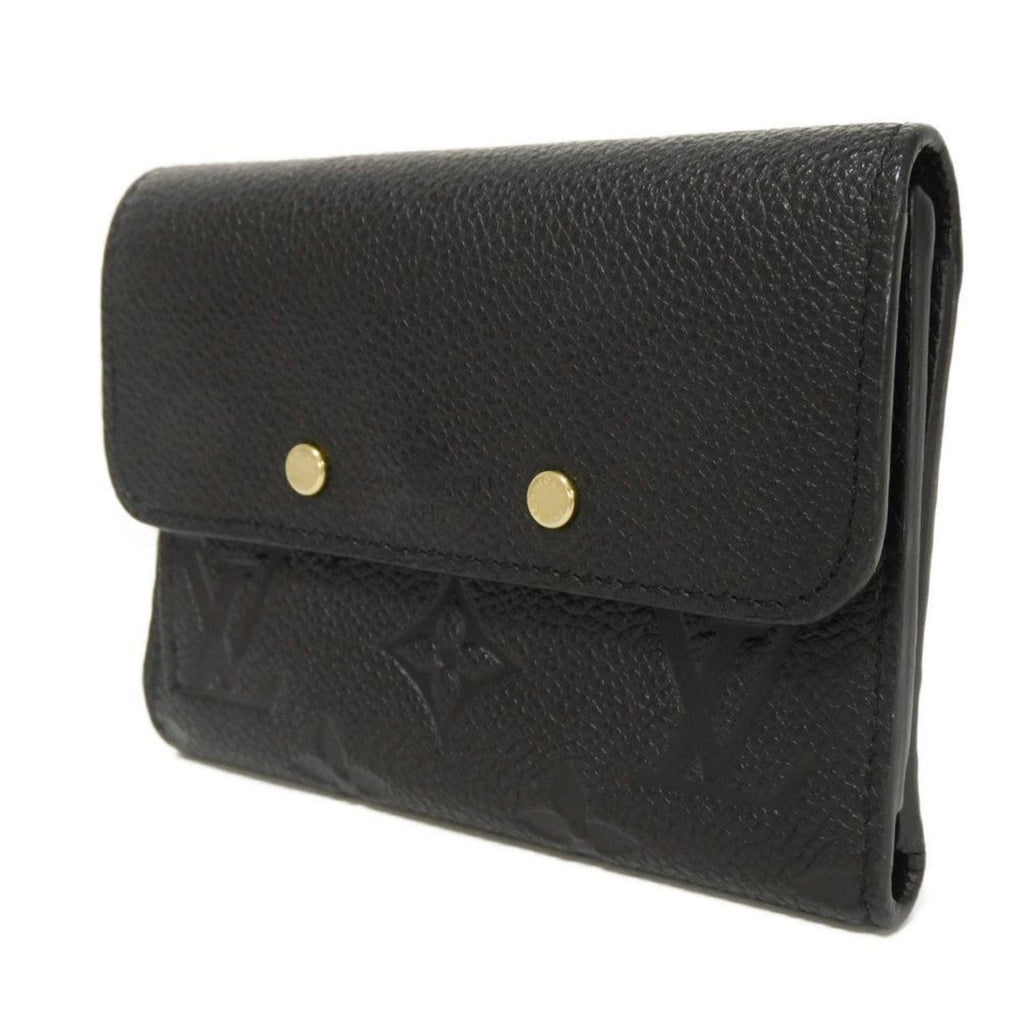 Louis Vuitton Monogram Empreinte Black Noir Monogram Empreinte Wallet (Tri-Fold) (Pre-Owned)