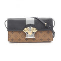 Louis Vuitton Black Brown Coated Canvas Pvc Leather Pochette Shoulder Bag (Pre-Owned)