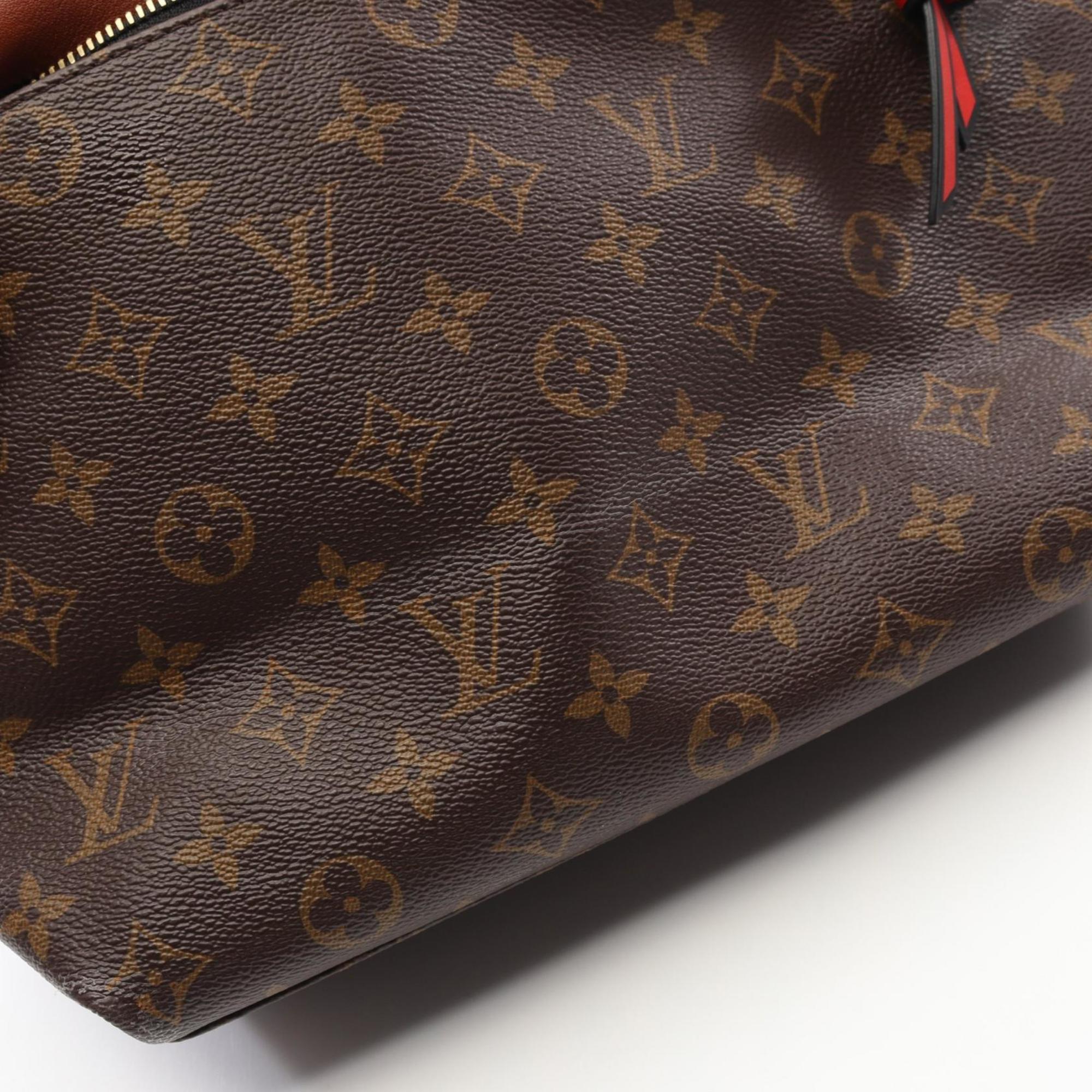 Louis Vuitton Black Brown Caramel Red Color Monogram Pvc Leather Coated Canvas Shoulder Bag (Pre-Owned)