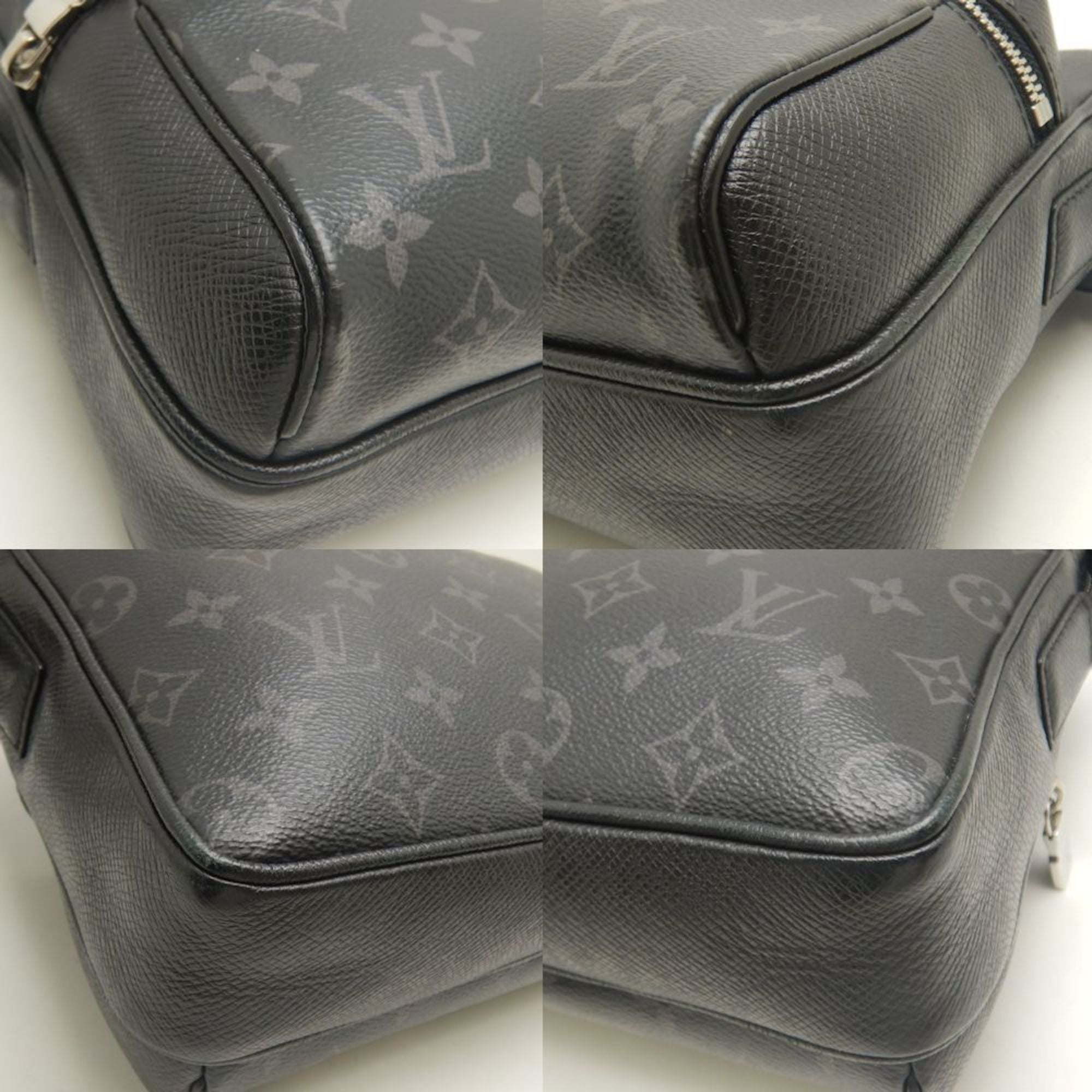 Louis Vuitton Taigarama Noir Pvc Leather Shoulder Bag (Pre-Owned)