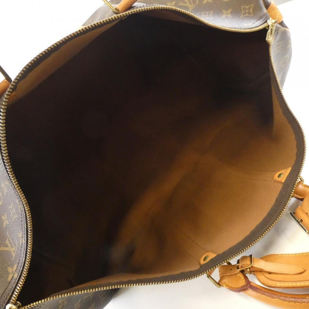 Louis Vuitton Monogram Marron Coated Canvas Boston Bag (Pre-Owned)