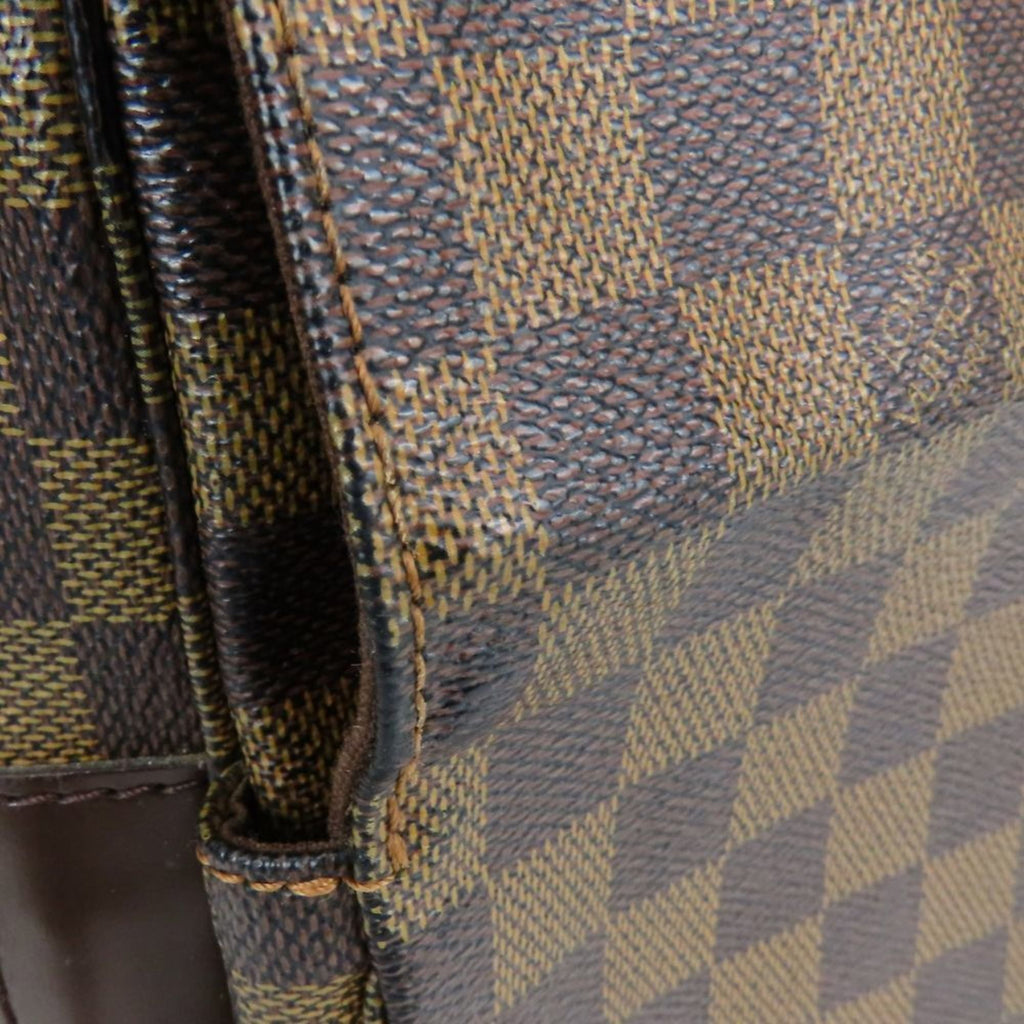 Louis Vuitton Brown Damier Canvas Ebene Damier Canvas Leather Shoulder Bag (Pre-Owned)