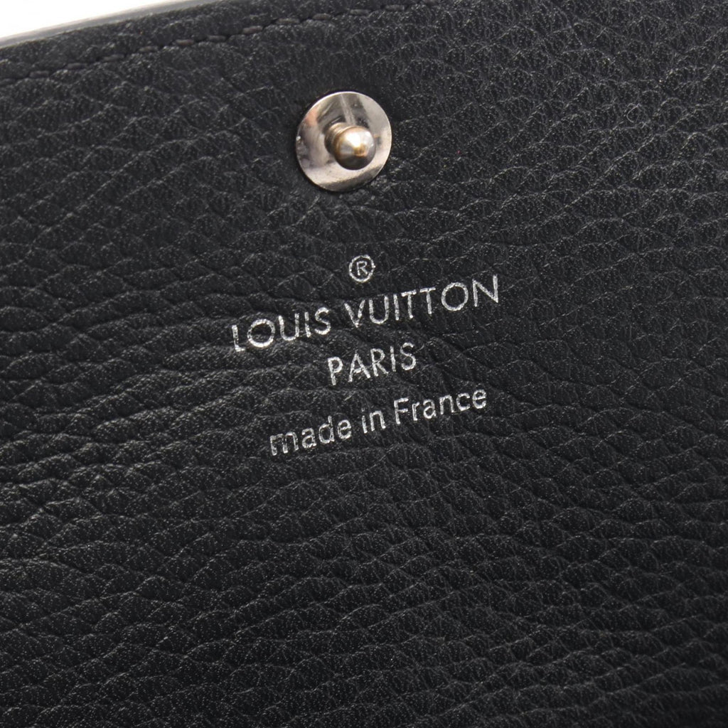 Louis Vuitton Black Noir Mahina Leather Leather Long Wallet (Bi-Fold) (Pre-Owned)