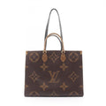 Louis Vuitton Brown Coated Canvas Leather Shoulder Bag (Pre-Owned)