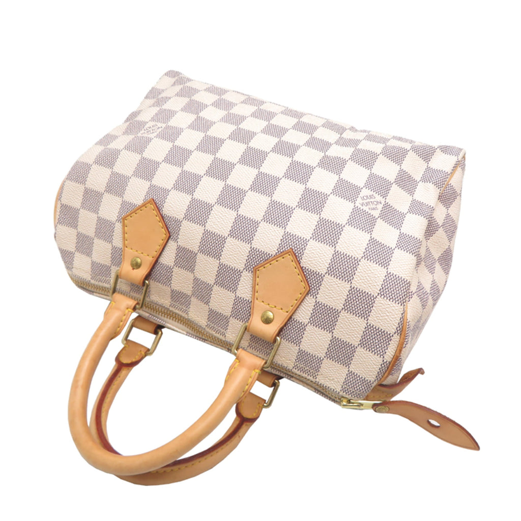 Louis Vuitton White Damier Azur Handbag (Pre-Owned)