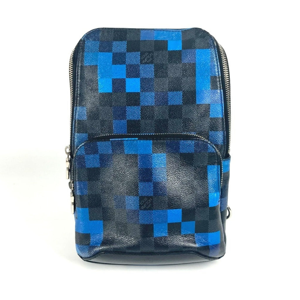 Louis Vuitton Damier Graphite Black Blue Damier Graphite Shoulder Bag Sling Bag (Pre-Owned)