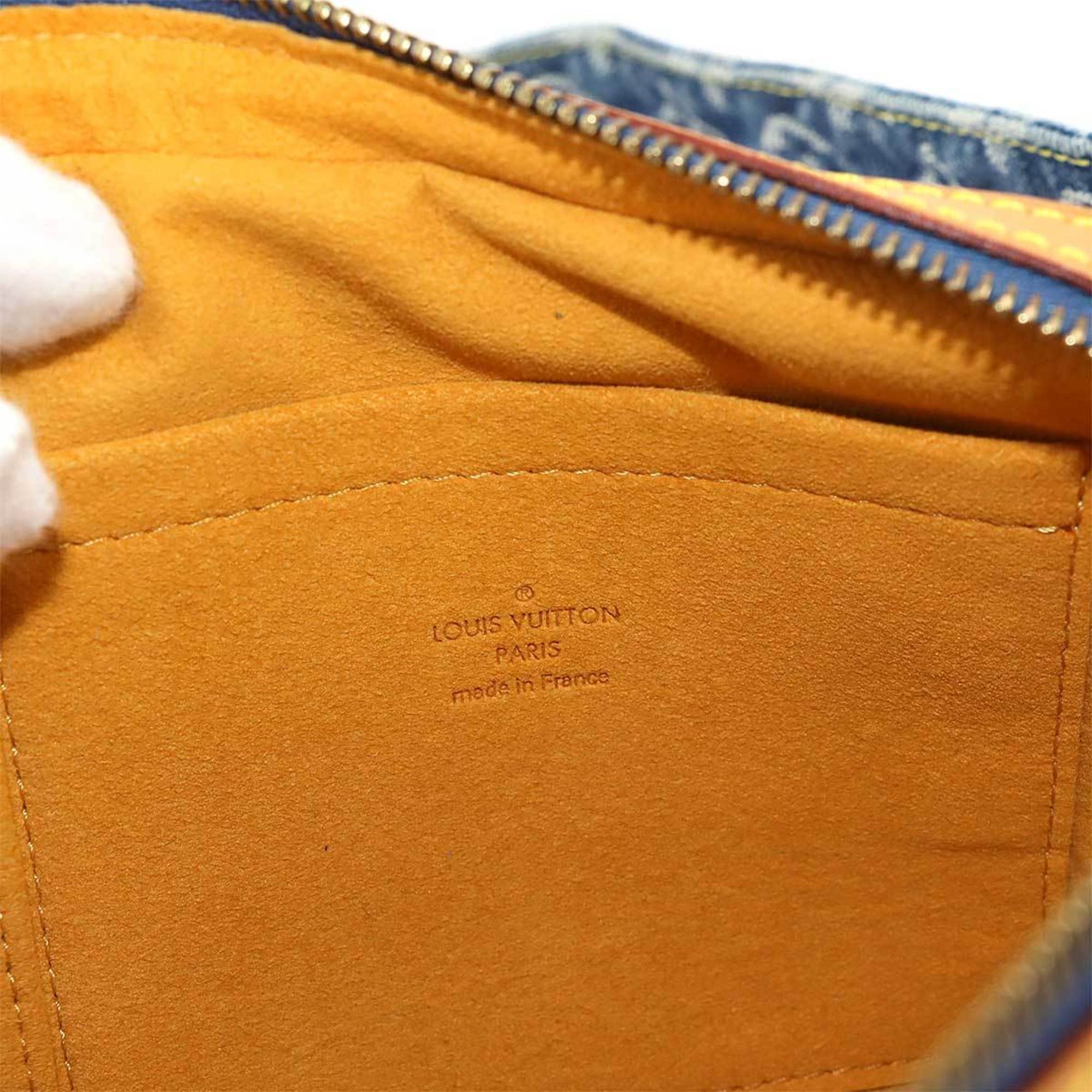 Louis Vuitton Blue Monogram Denim Fanny Pack Pouch Sling Bag (Pre-Owned)