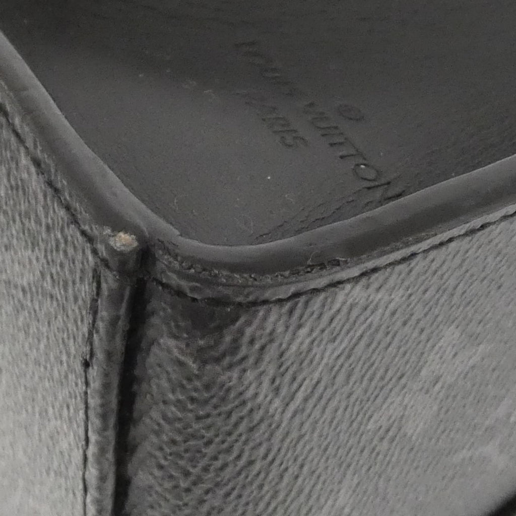 Louis Vuitton Black Coated Canvas Handbag (Pre-Owned)