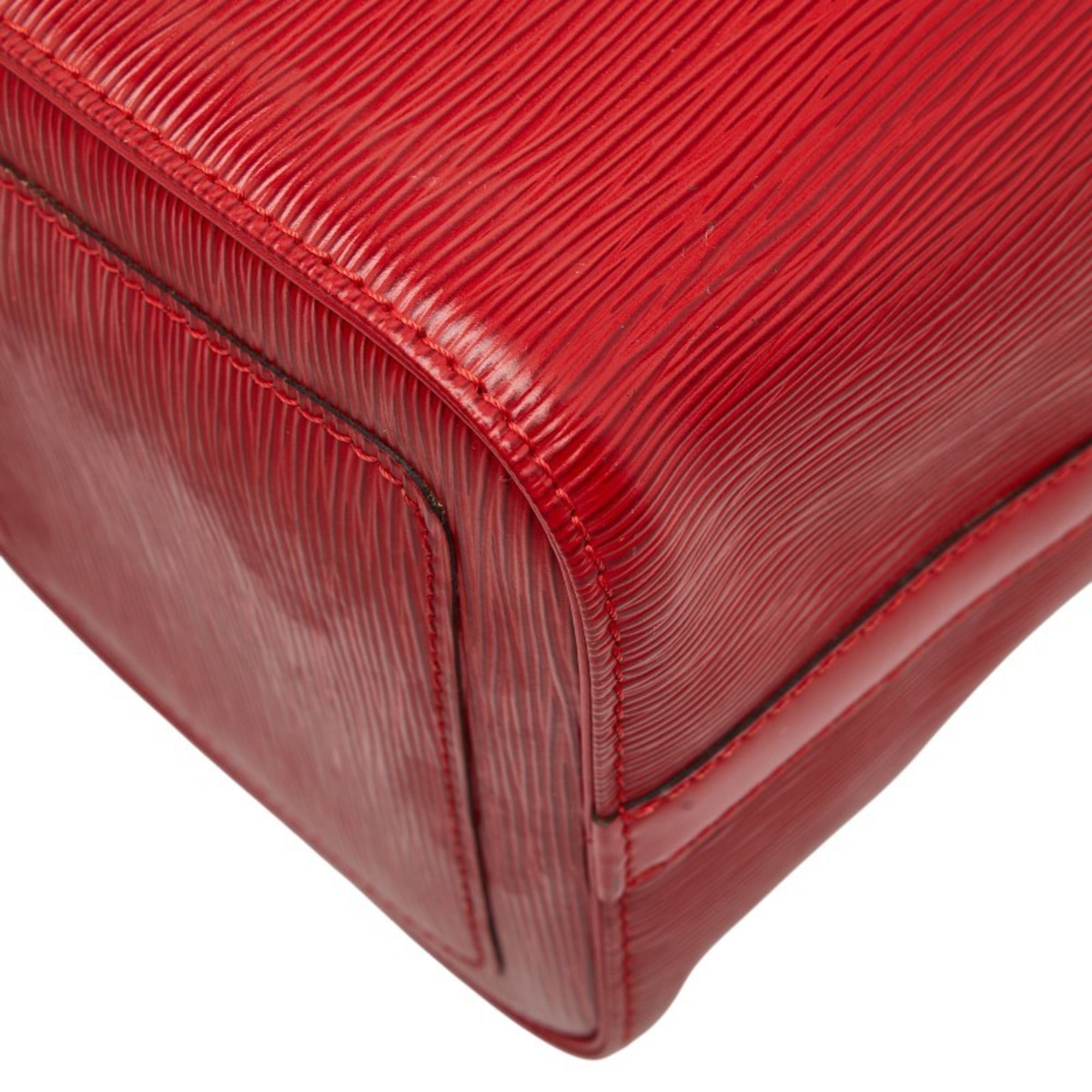 Louis Vuitton Castilian Red Leather Boston Bag Handbag (Pre-Owned)