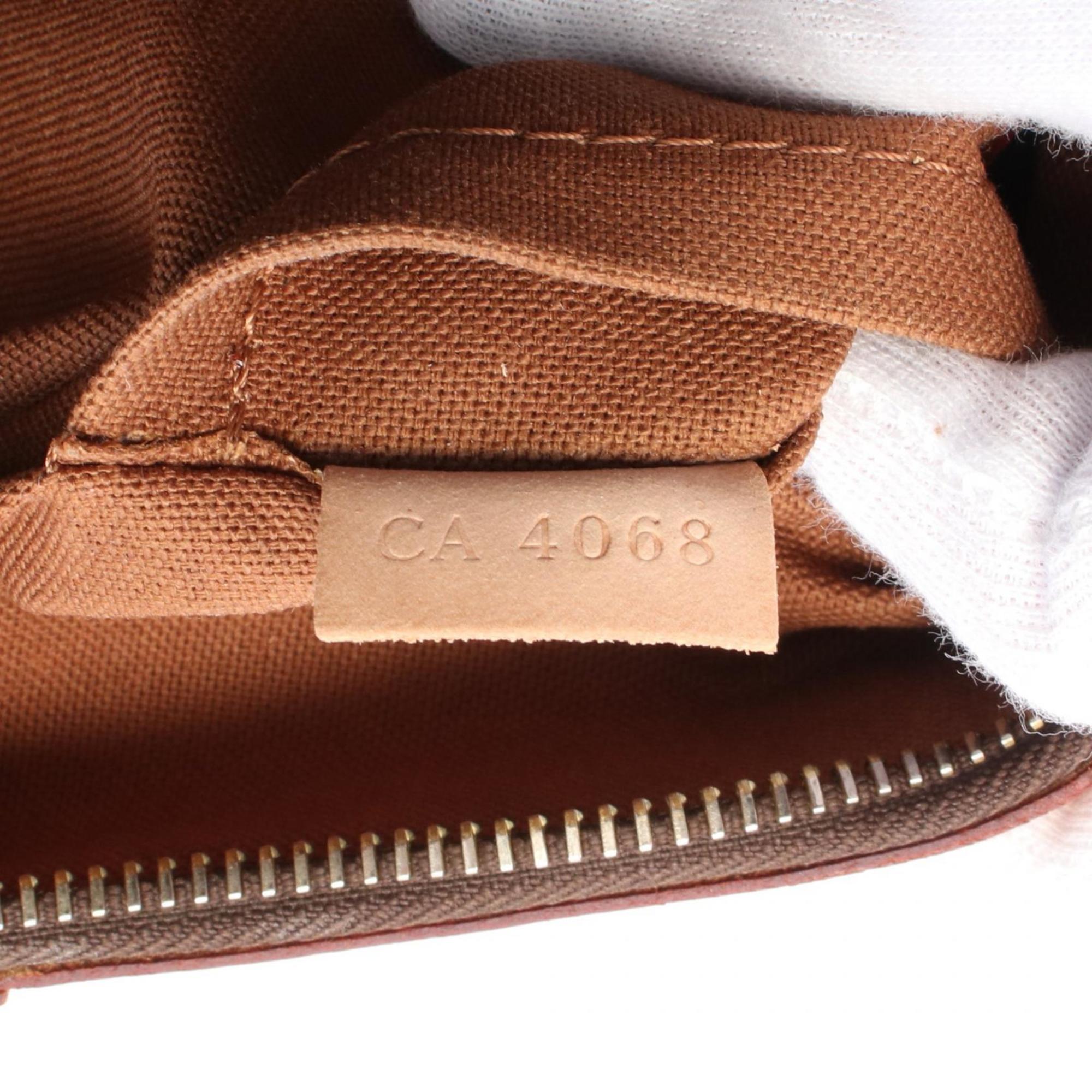 Louis Vuitton Monogram Brown Coated Canvas Leather Shoulder Bag (Pre-Owned)