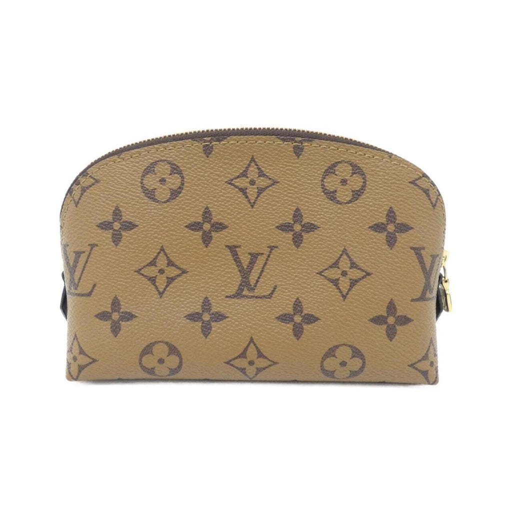 Louis Vuitton Marron Coated Canvas Pouch (Pre-Owned)