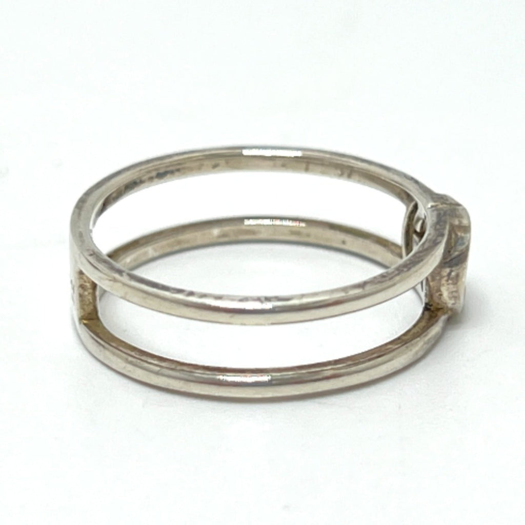 Interlocking G Ring Sterling Silver