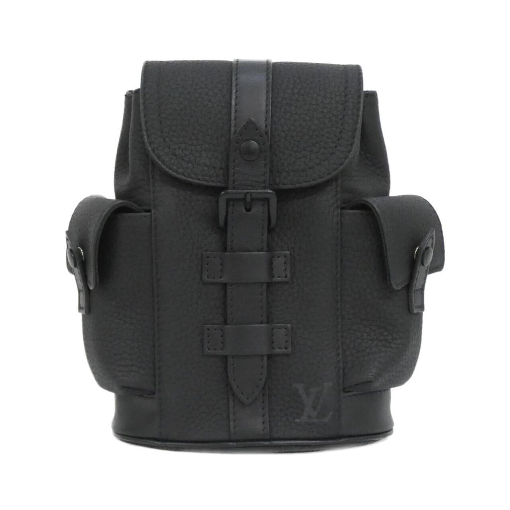 Louis Vuitton Black Leather Shoulder Bag (Pre-Owned)