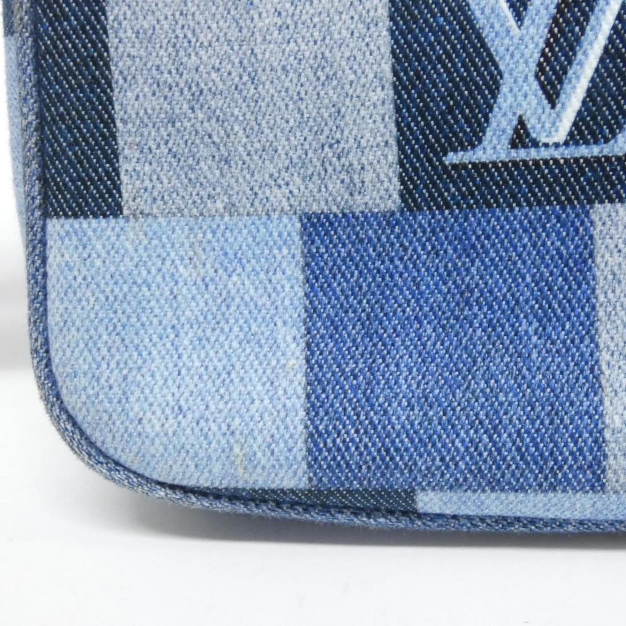 Louis Vuitton Blue Rouge Canvas Pochette Pouch Shoulder Bag (Pre-Owned)