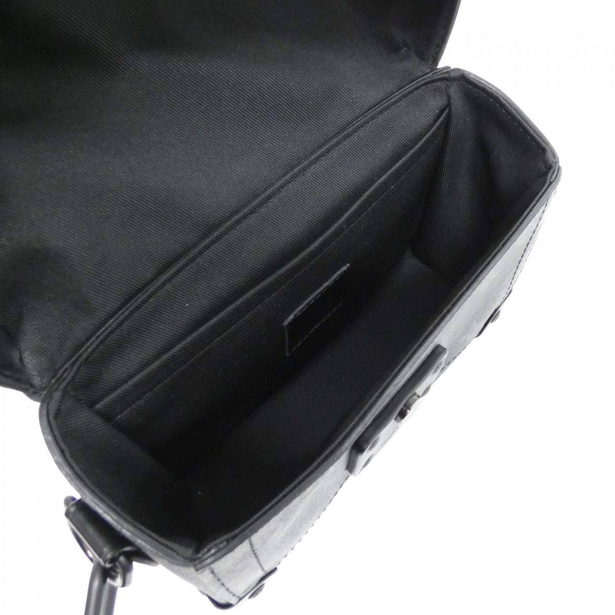Louis Vuitton Black Coated Canvas Shoulder Bag (Pre-Owned)