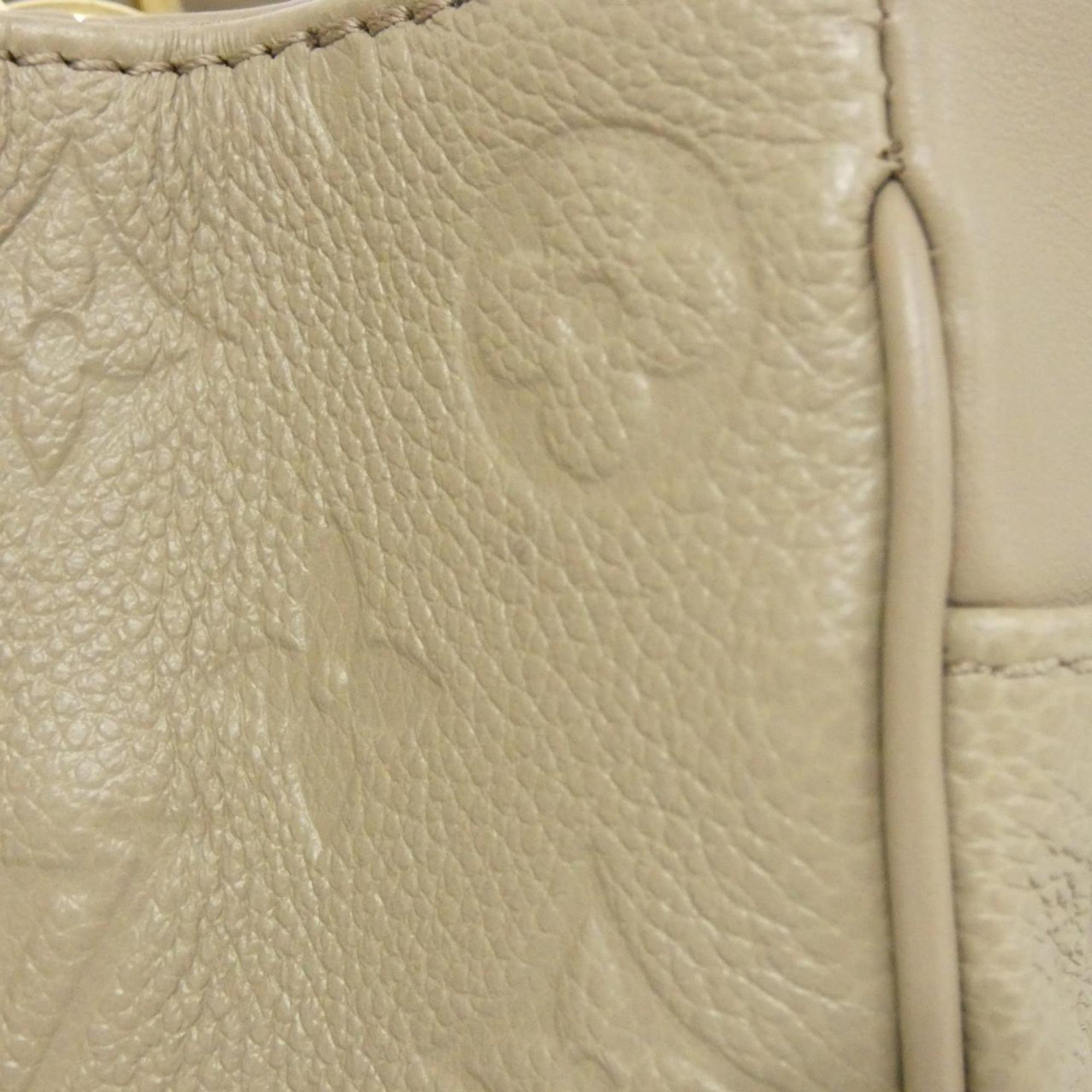Louis Vuitton Monogram Empreinte Tourterelle Leather Handbag (Pre-Owned)
