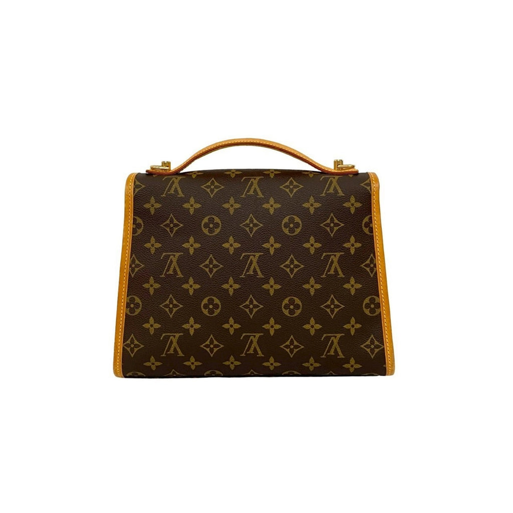 Louis Vuitton Brown Leather Pvc Handbag Shoulder Bag (Pre-Owned)