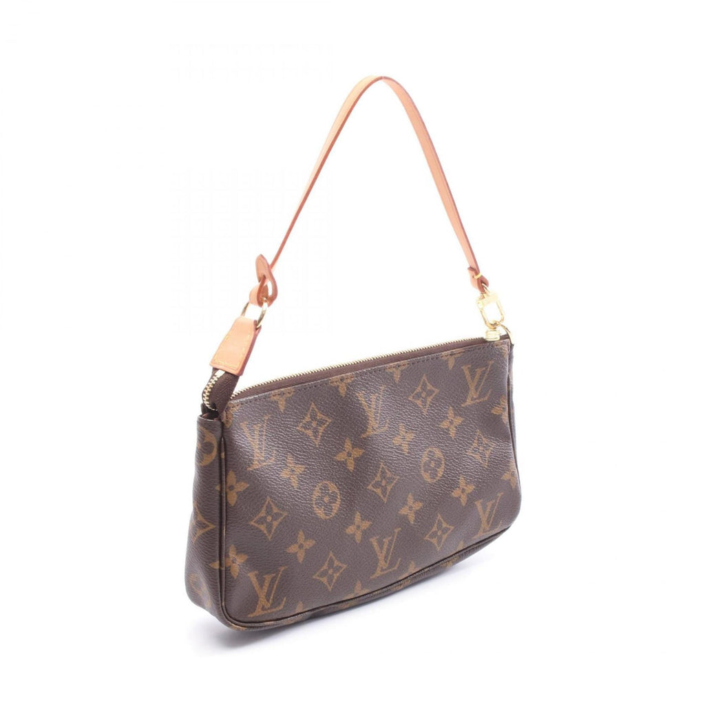 Louis Vuitton Brown Monogram Coated Canvas Leather Handbag (Pre-Owned)