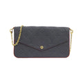 Louis Vuitton Black Marine Rouge Leather Pochette Shoulder Bag (Pre-Owned)