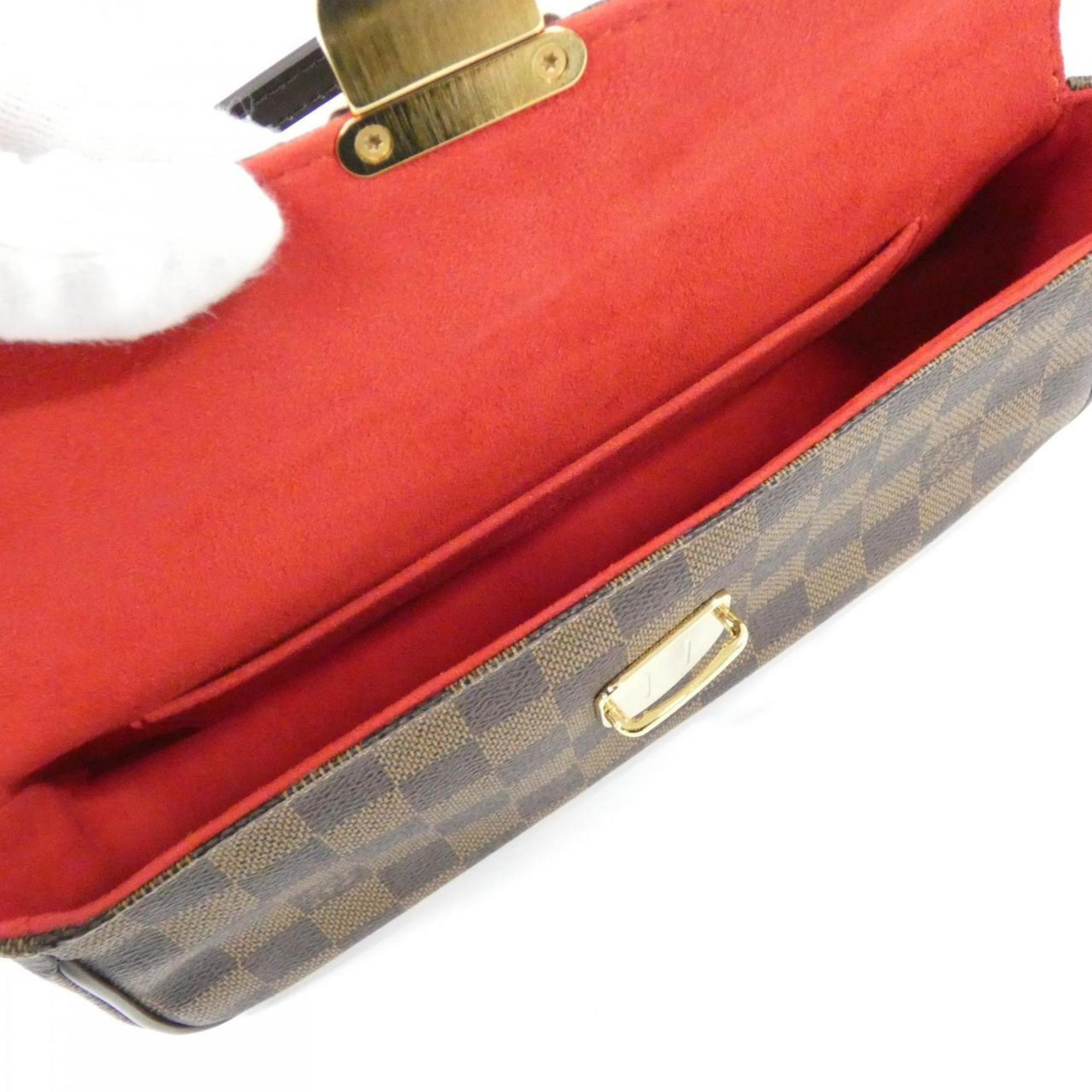 Louis Vuitton Damier Damier Canvas Ebene Damier Canvas Shoulder Bag (Pre-Owned)