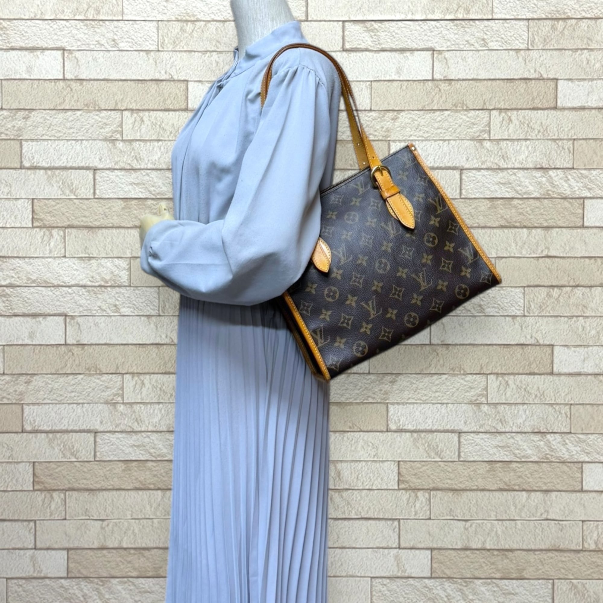 Louis Vuitton Brown Monogram Canvas Shoulder Bag (Pre-Owned)