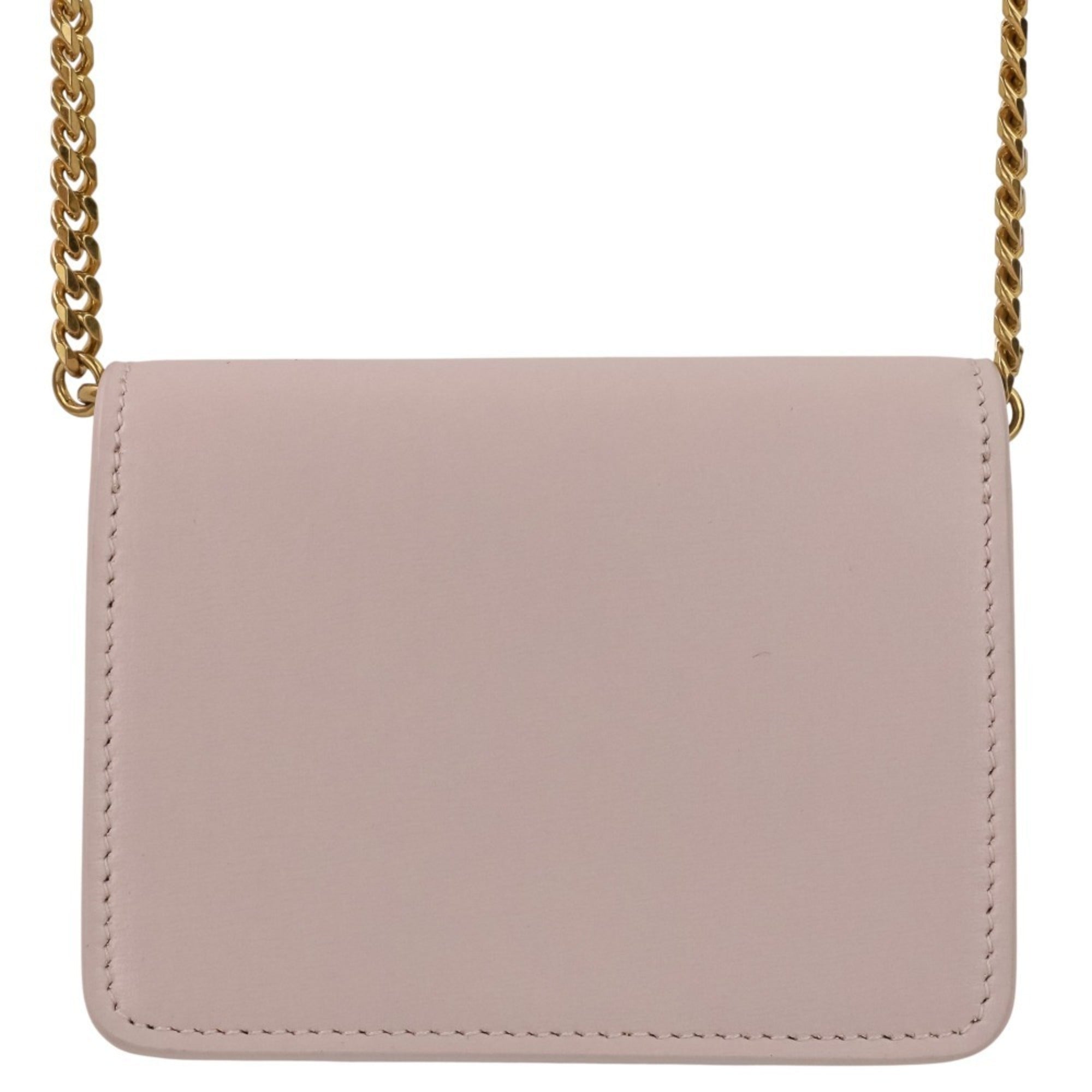 Triomphe Envelope Wallet on Chain Leather