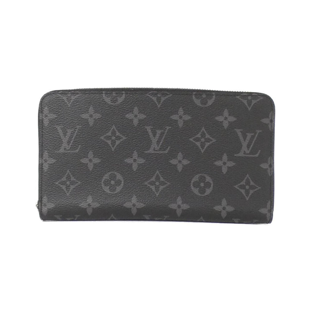 Louis Vuitton Black Coated Canvas Long Wallet (Bi-Fold) (Pre-Owned)