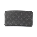 Louis Vuitton Black Coated Canvas Long Wallet (Bi-Fold) (Pre-Owned)
