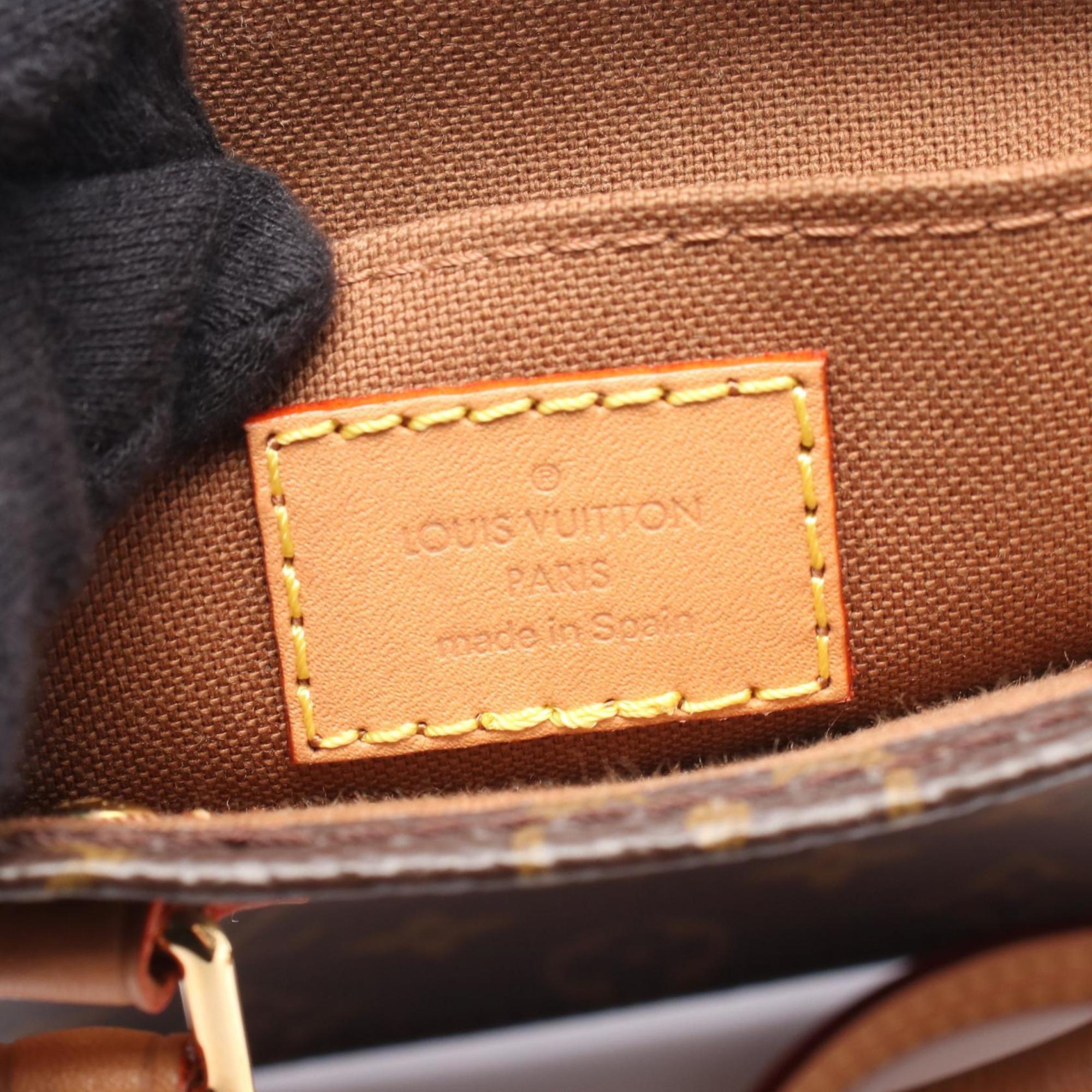 Louis Vuitton Brown Pvc Monogram Leather Coated Canvas Handbag (Pre-Owned)