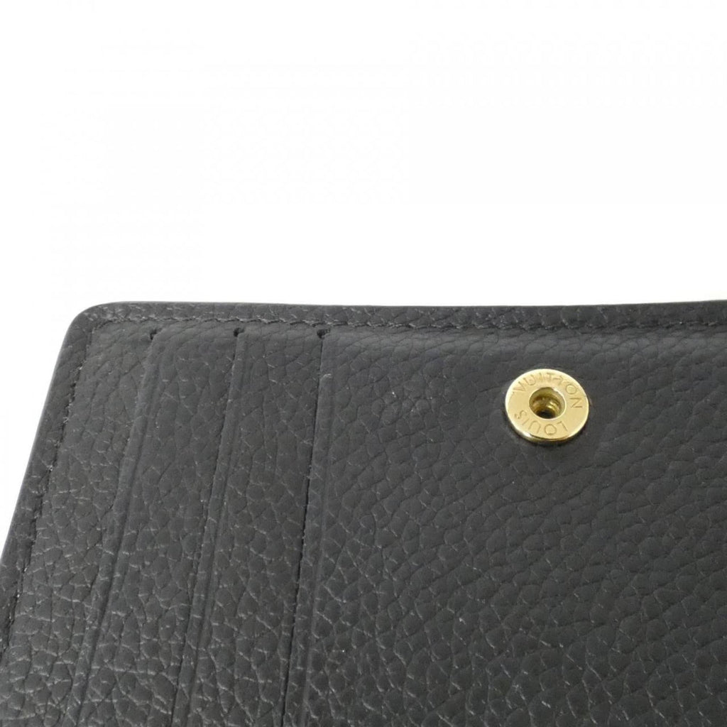 Louis Vuitton Black Leather Wallet (Bi-Fold) (Pre-Owned)
