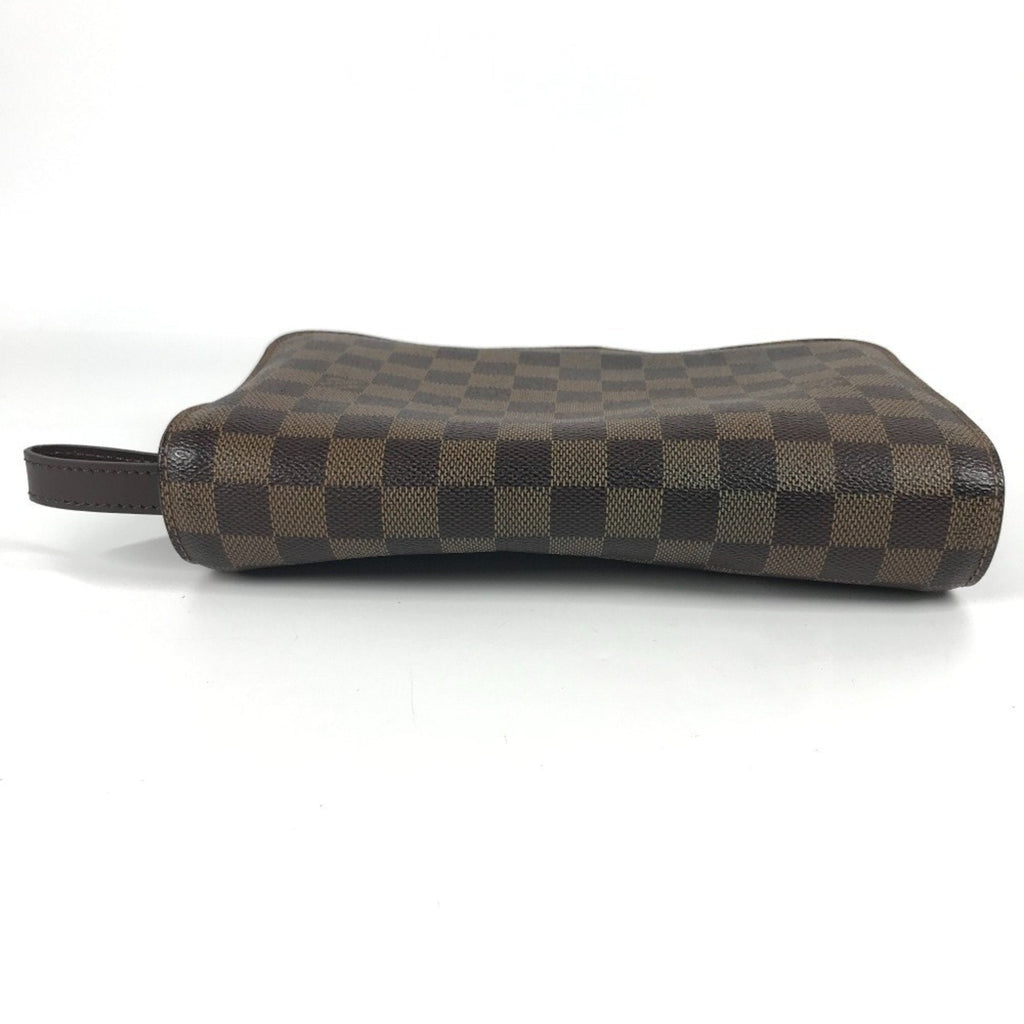 Louis Vuitton Brown Ebene Damier Canvas Clutch Bag Pouch (Pre-Owned)