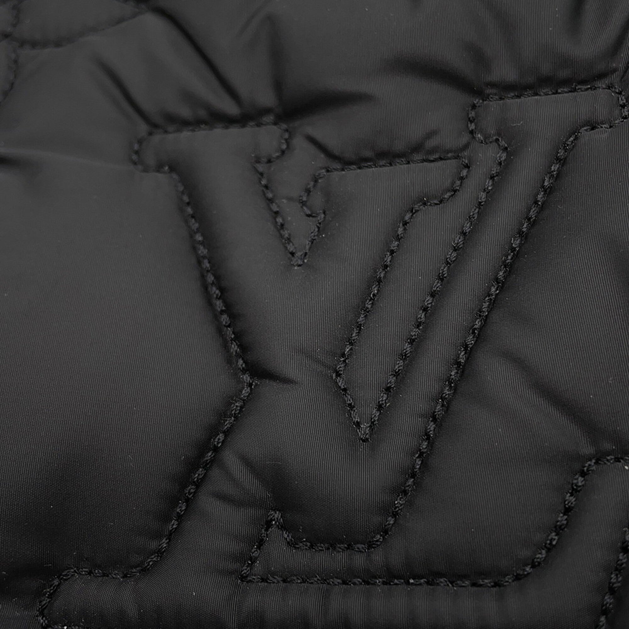 Louis Vuitton Noir Nylon Monogram Backpack (Pre-Owned)