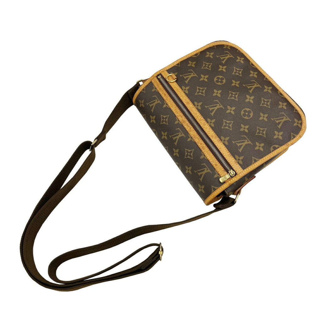 Louis Vuitton Brown Monogram Leather Shoulder Bag (Pre-Owned)