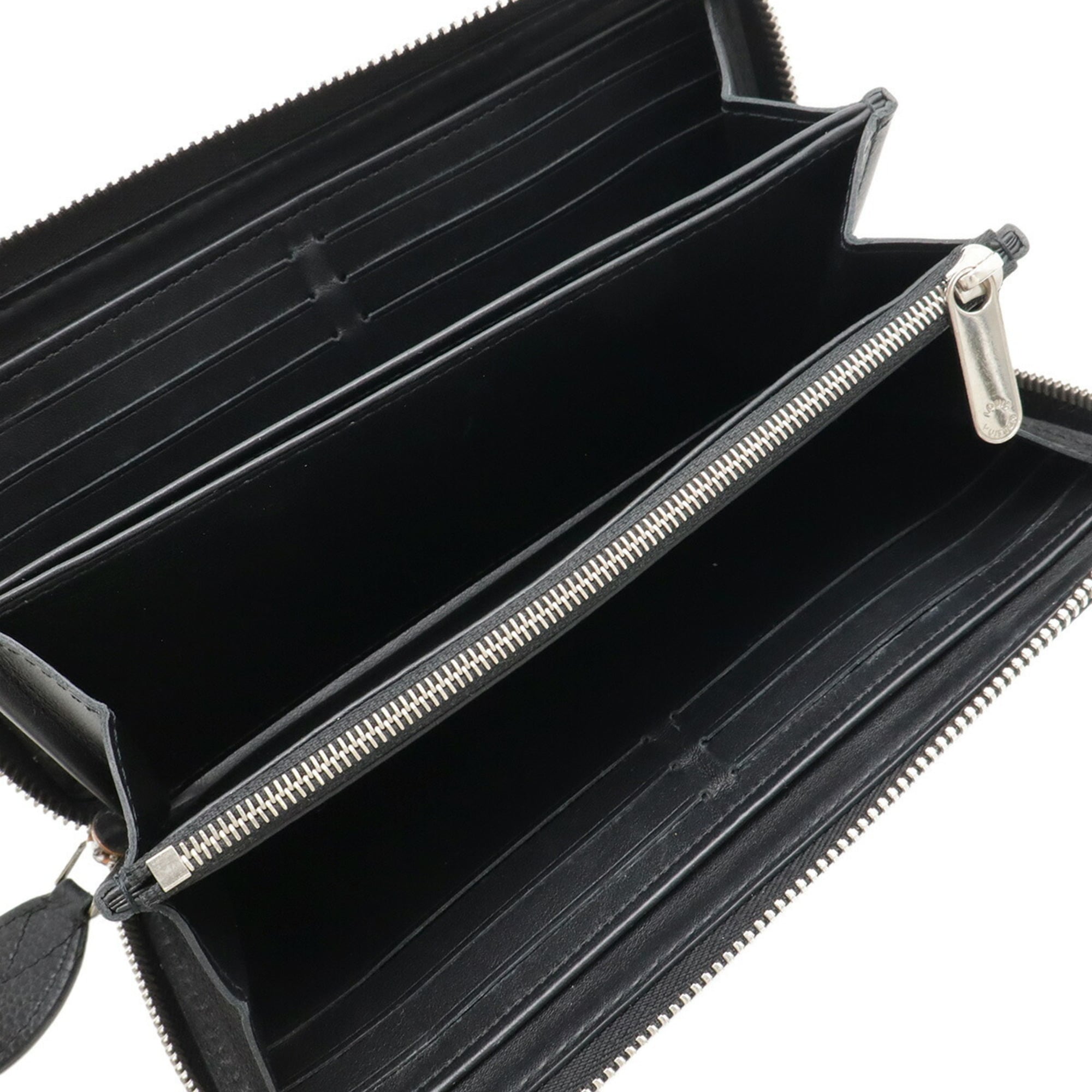 Louis Vuitton Black Noir Leather Coin Purse/Coin Case (Pre-Owned)
