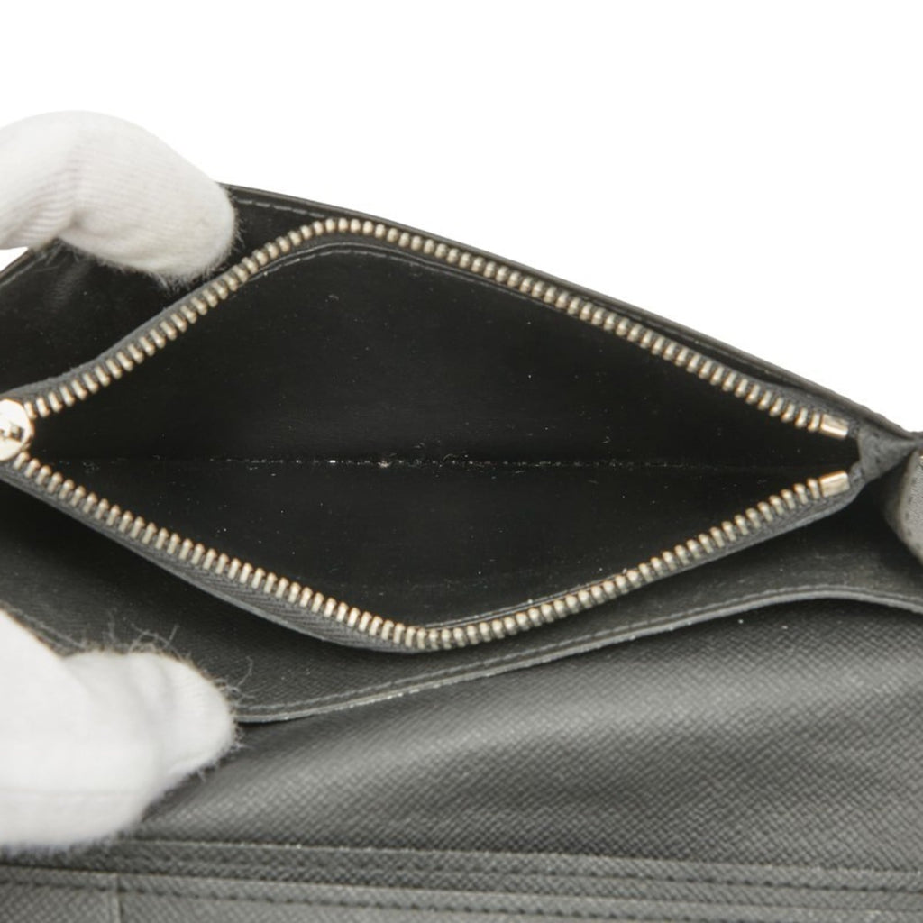 Louis Vuitton Damier Graphite Black Gray Damier Graphite Long Wallet (Bi-Fold) (Pre-Owned)