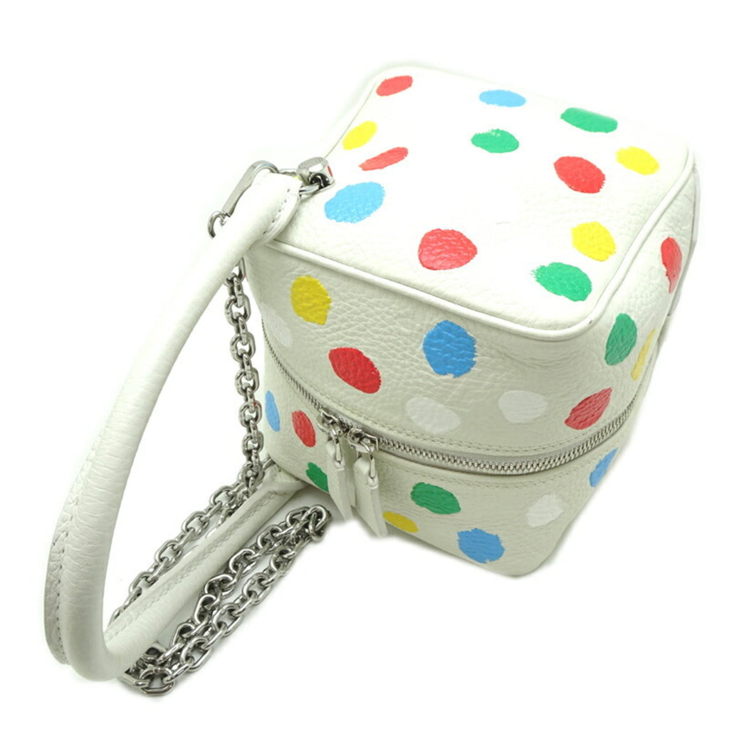 Louis Vuitton Multi-Color White Leather Shoulder Bag (Pre-Owned)