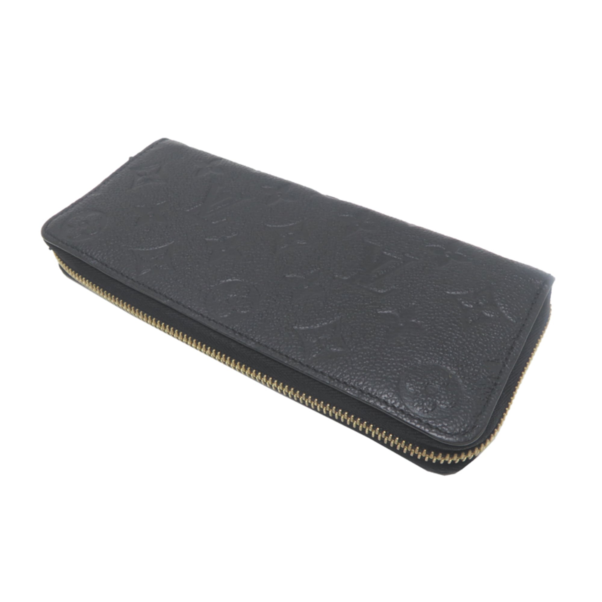 Louis Vuitton Black Noir Monogram Empreinte Long Wallet (Bi-Fold) (Pre-Owned)