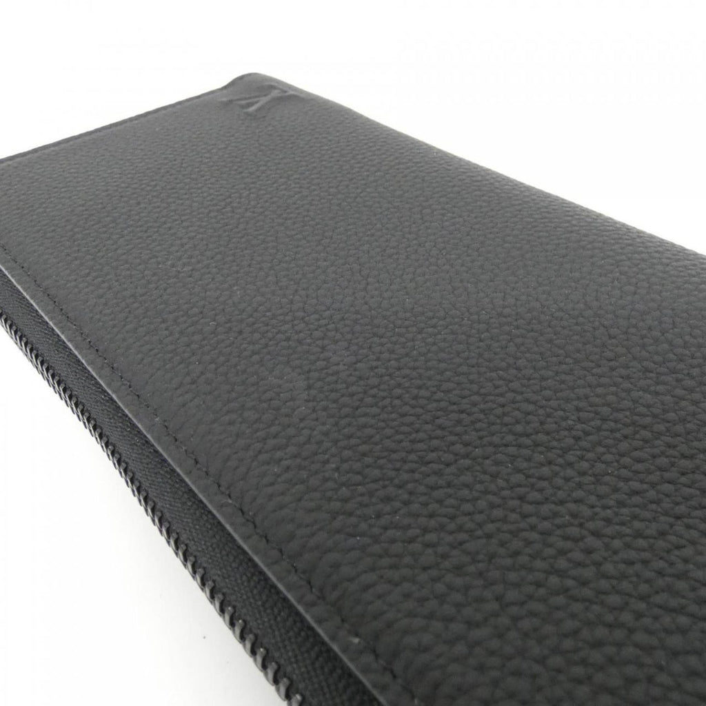 Louis Vuitton Black Leather Long Wallet (Bi-Fold) (Pre-Owned)