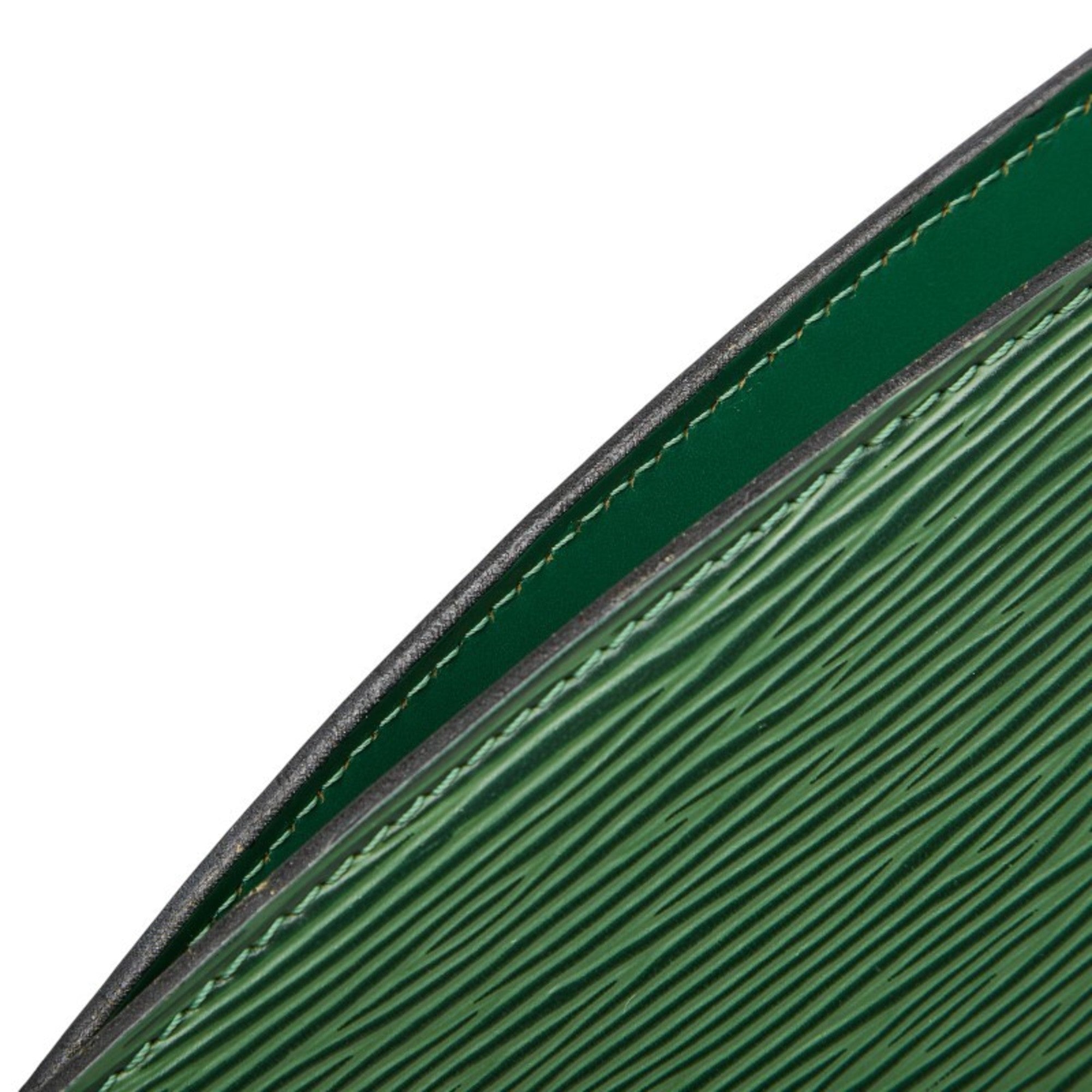 Louis Vuitton Epi Borneo Green Leather Handbag Shoulder Bag (Pre-Owned)